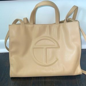 beige medium telfar bag